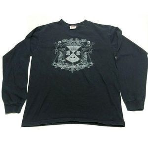 Nightmare Before Xmas Black Long Sleeve T Shirt S